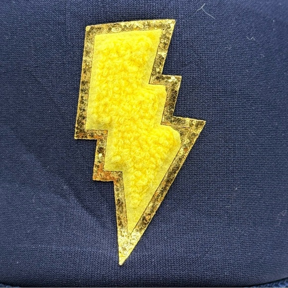 OTTO | Navy & Yellow Lightning Bolt Hat POSHFEST 2024 Exclusive Swag Trucker Hat - Picture 8 of 9